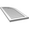 Ekena Millwork Quarter Round Top Right Surface Mount PVC Gable Vent w/ 2"W x 1-1/2"P Brickmould Frame, 16"W x 38"H GVPQR16X3802SN - alternate 2